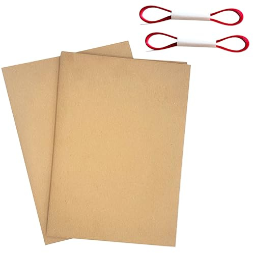 ARKRAFT carta da regalo 5 fogli kraft avana natale formato 128 x 88 cm include nastro rosso (KRAFT 5)