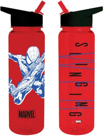 Pyramid International Spider-Man Kids Water Bottle (Slinging Design) 700ml Plastic Bottle - Official Merchandise