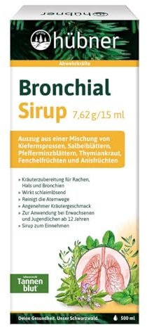 Hübner Tannenblut, Bronchial-Sirup, 500ml (2)