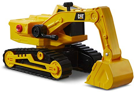 CatToysOfficial | Klassisk version Power Haulers grävmaskin leksak | Äkta ljus och ljud, rörelseresdrivna, arbetsfunktioner | interaktiva byggarbetsplatsfordon barn från 3 år