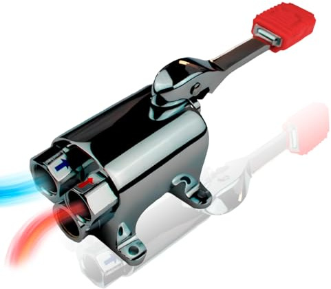 Repuesto Técnico | Grifo Pedal Mezclador con Palanca de Presión Antideslizante | Control de Agua Fría y Caliente sin Contacto | Ideal para Cocinas Industriales y Entornos Sanitarios