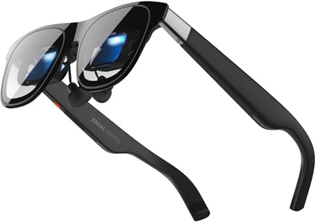 XREAL One Pro AR Lunettes, Réalité Augmentée Puce X1,Real 3D,3DoF Natives XR Glasses, Optique X-Prism 57° FOV, Écran HD 171 120Hz, pour iPhone17/16/15 SteamDeck ROG Mac PC Android iOS, M(IPD57–66mm)
