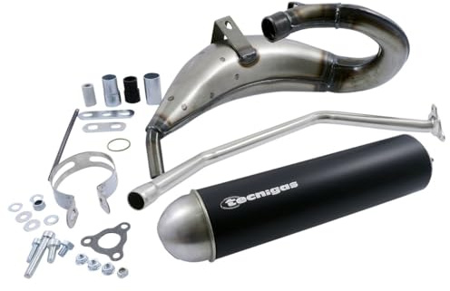 Sistema de escape Tecnigas E-NOX - Acero para Peugeot XP6 Rieju MRX RR RRX SMX Spike 2 50 AM6