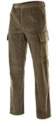 Velilla 380 3 S - Pantalón pana multibolsillos Verde caza Talla S