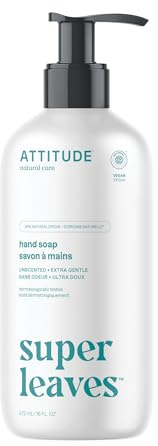 ATTITUDE Hand Soap, EWG Verified, Unscented, 16 oz