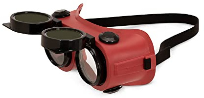 Jackson Safety WS Series Retro Safety Goggles - Welding & Cutting Eye Protection for Men & Women - Indirect Vented, Fits Over Most Glasses, ANSI Z87.1 (Available in multiple styles & lenses)
