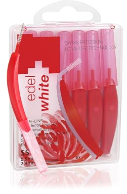edel+white ID7 Interdentalbürsten SS 0,5 mm I 6 x Zahnzwischenraumbürsten zur gründlichen und sanften Zahnreinigung besonders enger Zahnzwischenräume