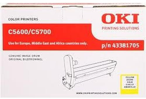 Original OKI 43381705 / C5600, Premium Trommel, Gelb, 20000 Seiten
