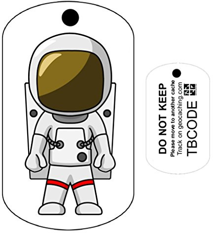 AllCachedUp Astronaut (Travel Bug) For Geocaching - Trackable Tag - Unactivated