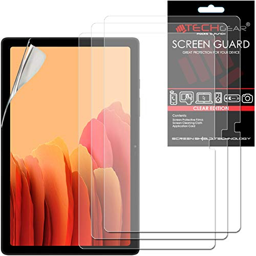 TECHGEAR [3 Pezzi] Proteggi Schermo Galaxy Tab A7 10,4 Pollici (SM-T500, T503, T505, T509) Pellicola Protettiva [Ultra Chiaro] [Senza Bolle] Designata per Samsung Galaxy Tab A7 10.4 2022/2020