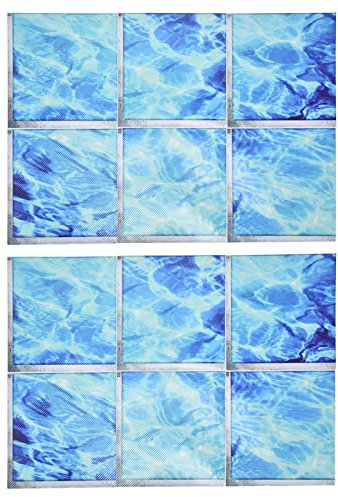 12 Pcs 3D Baignoire Autocollants Fond Marin Ondulations Marches Autocollant Antidérapant Sécurité Baignoire Autocollants Adhésif Baignoire Tatouages ​​Baignoire Appliques pour Baignoire Piscine