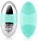 SUNMAY OVAL Sonic Gesichtsreinigungsbürste, Wasserdichter Silikon Gesichtswäscher, Gesichtspeeling mit Ionenfunktion für Tiefenreinigung, Sanftes Peeling und Massage - Blau