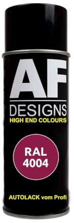 RAL4004 BORDEAUXVIOLETT, bomboletta spray satinata per vernice spray fai da te