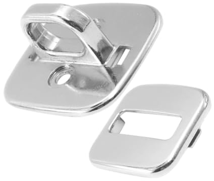 Homoyoyo Plaque de Base d'ancrage en Alliage de Zinc pour Cadenas à Clé, Support Fixe Anti-vol Argenté pour Ordinateur Portable Sécurisé Bureau