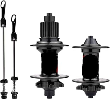 Generico 120 clic, tamburo con 6 cuscinetti NBK, for freno a disco for mountain bike a 8,9,10,11,12 velocità, accessorio for bicicletta, 32 fori, 36(36H Black MS QR)