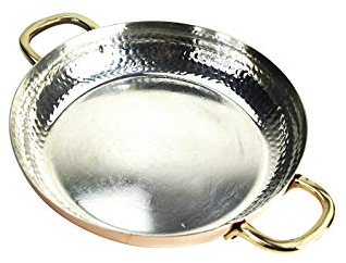 Poêle en cuivre (24 cm) avec poignées - 'CopperGarden®'