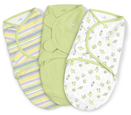 SwaddleMe Original Swaddle 3-PK, Busy Bees (SM) by SwaddleMe