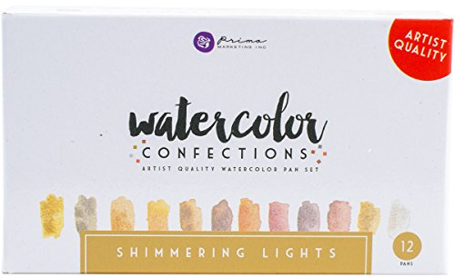Prima Marketing 590260 Watercolour Confections Pans, Multi-Colour, 12 Count (Pack of 1)
