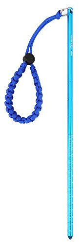 Tauchstock mit Lanyard, Tragbar Tauchen Riffstab Zeigestab Zeigestab Diving Pointer Stick mit Spiralkabel(Blau)