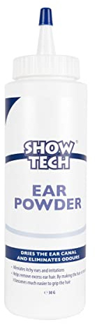Show Tech Ear Powder, Your Dog Grooming Expert, Remove excess unwanted hair, less painful, prevents bacteria growth, 30g