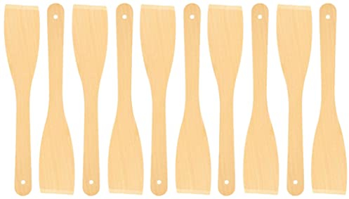 teemando® 10 X Pfannenwender, 30 cm, ein Naturprodukt aus Buchenholz