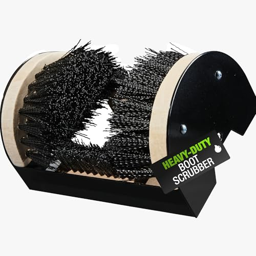 Griffin Boot Scrubber – Durable Construction, Weatherproof, Hands-Free Outdoor Shoe Cleaner – Heavy Duty Boot Scraper for Mud, Dirt & Debris – Ideal for Work Shoes, Golf, Sneakers & Athletic Footwear