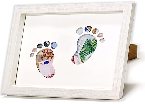 HSDSH Regalos de Dinero Personalizados, Regalos en Marco de Fotos 17 x 23 cm, Embalaje de Regalo de Dinero, Regalo de Boda Creativo, Regalo para Navidad, Aniversario, cumpleaños, Bautizo niño