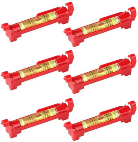 RDNKVB 6pcs Schnurwasserwaage Schnurlinien Richtwaagen Schnurwasserwaage Profi Schnurwaage Wasserwaage Für Mauerwerk Klempner Abflüsse und Fliesen