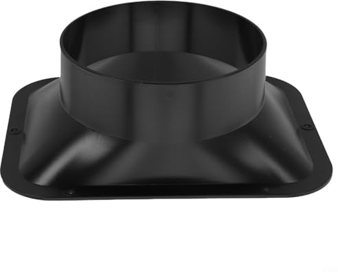 Brida de conector de conducto de ventilación de aire, adaptador de manguera de ventilador de conducto largo, brida de pared, conector de ventilación de campana de cocina, placa de conector de conducto