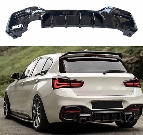 MINGRUILIHAI Diffusore Paraurti Posteriore per BMW 1 Series F20 2015-2020, Auto Spoiler Posteriori Labbro Inferiore Splitter Carrozzeria Protezione Accessori