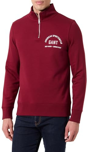 GANT herr Printed Graphic Half Zip Tröja