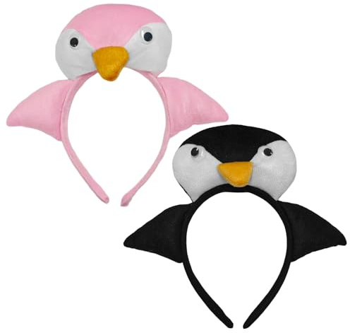 2 Pieces Of Penguin Headband, Cute Cartoon Animals, Creative Personality Children'S Headband, Performance Prom Props, Fun Costume Hair Accessories.