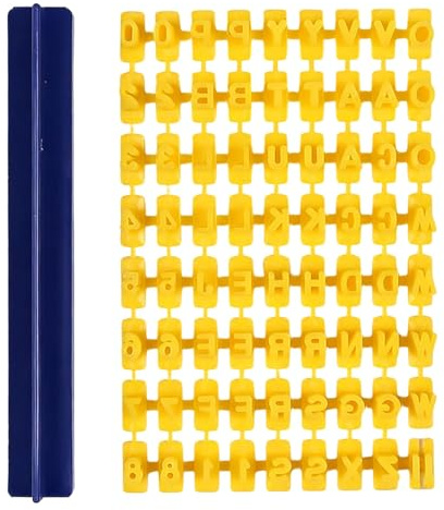Taglierina per biscotti e numeri personalizzati, taglierina per biscotti e lettere dell'alfabeto Small Butter Baking Kit,72 Cookie Cutters,Stamp per torte, biscotti, fondente