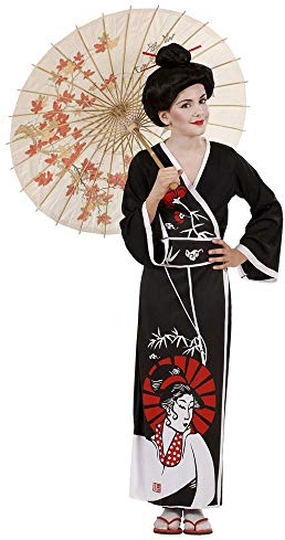 W WIDMANN MILANO Party Fashion - Costume enfant Geisha, kimono, robe japonaise, déguisements de carnaval