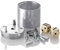 BestSaller 3001 'SUPER SIX' Aluminum, 36 Spielstäbchen & 2 Würfel, Silber (1 Stück)