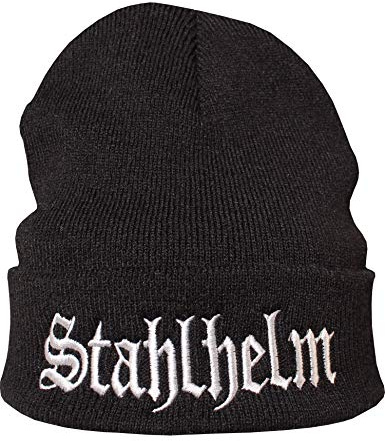 Gorro : Stahlhelm (Casco de Acero) / Regalo Motero/Regalos Biker/Gorras de Hombre y Mujer/Gorros Invierno/Gorra de Lana/Boina niña niño/Boinas Trabajo/Beanie/Sombrero/Heavy Metal