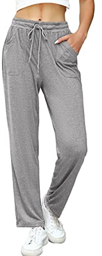 iClosam Pantalón Chándal Mujer Algodón Pantalones Deportivos Largos Jogger