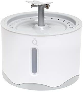 Aqpet Friends Stream - Fuente para Gatos y Perros - Fuente Completa para Gatos con Sensor de Seguridad - 2,6 litros, Color Gris