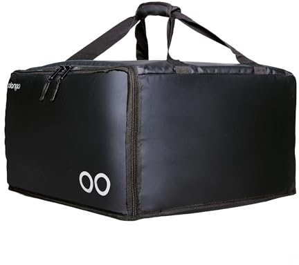 Boolanga Isolierte Auto-Liefertasche • Premium-Liefertasche, die Ihre Lebensmittel stundenlang warm & kalt hält • 100% wasserabweisend • Vol. 48 l • Entwickelt für professionelle Kuriere, Schwarz ,