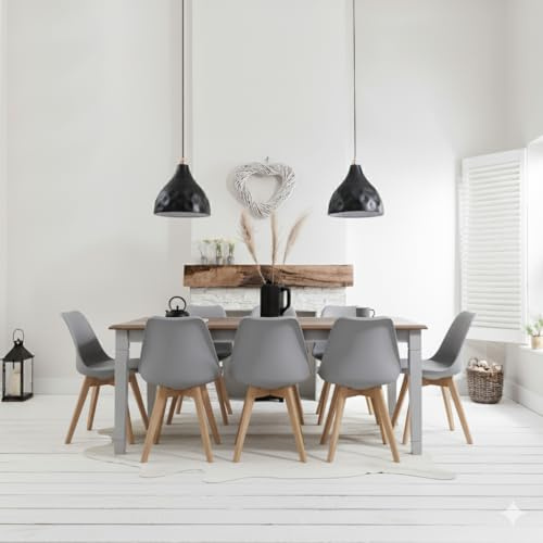 Noa and Nani Dining Table X Large 180cm Seats 6 to 8 in Dark Pine