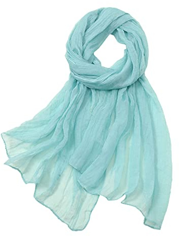 PINTUTU Dames Foulards en Soie Femmes Mousseline De Soie Foulard Écharpe Wrap Foulards Foulard 170 * 70cm Châles Tube Écharpe Cadeau Femme