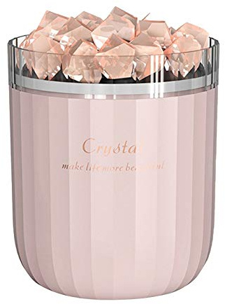 Lbvzxkad Humidificador de Aire USB PortáTil Difusor de Aceite de Aroma de Piedra de Sal de Cristal para DecoracióN del Hogar Pulverizador Purificador de Aire de Escritorio de Coche, Rosa