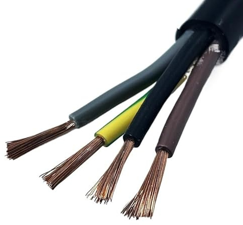 GDHKDDFL Cable de Cobre de 1 Metro, 2/3/4/5 núcleos, 0,75/1,0/1,5/2,5/4/6 mm, Conductor de PVC, con Revestimiento Suave, for alimentación.(17AWG 1.0MM,5 Cores)