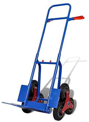 Generico Carrello per Scale Pieghevole con 6 Ruote Blu,Articoli di ferramenta,Utensili,Carrelli merci-140512