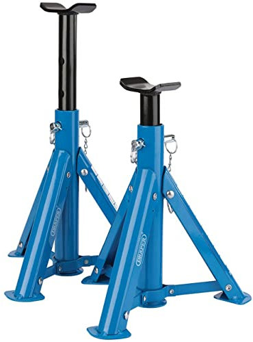 2 Tonne Axle Stands | Folding Automotive Stand | Adjustable Height Lifting Tool 55319