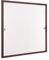 Ventanara® Insektenschutz Fliegengitter Fenster Spannrahmen Braun RAL 8017 75 x 75 cm