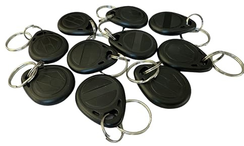 YARONGTECH-RFID omskrivbar tagg skrivbara nyckelringar 125 khz blå röd gul tom tagg chip T5577 hotell token paket med 10