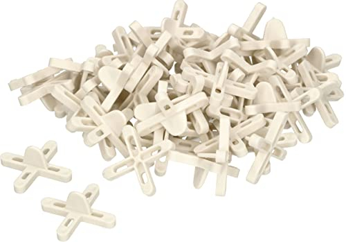 KOTARBAU® Crucetas para juntas 5 mm, 60 UNIDADES, Distanciadores de plástico, Espaciadores de baldosas para lechadas, Cruces para colocar azulejos, Clips