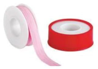 Generico Cinta de teflón PTFE rosa 1/2 x 12 m x 0,1 mm pura no sintetizada - 10 unidades