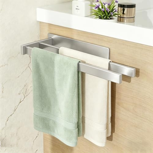 Feligio Handtuchhalter zum Kleben 36cm für Küche Bad Dusche, Handtuchstange